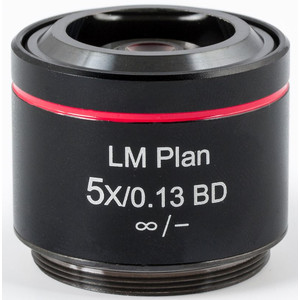 Motic objetivo LM BD PL, CCIS, LM plan, achro, BD 5x/0.13, w.d.17.3mm (AE2000 MET)