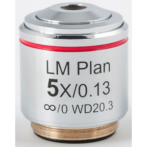 Motic objetivo LM PL, CCIS, LM, plan, achro, 5x/0.13, w.d. 20.3mm (AE2000 MET)