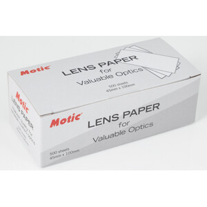Motic Papel limpiador para lentes (paquete de 500 uds.)