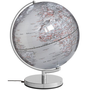 emform Globo terráqueo Stellar Light Silver 30cm