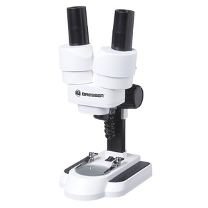 Bresser Junior Microscopio con luz incidente y transmitida, 50x