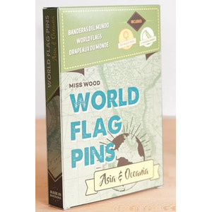 Miss Wood Flags Banderitas de los paises de Asia y Oceanía