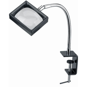Schweizer Lupa de mesa con pinza de plástico, 3x/100x75 mm, asférica