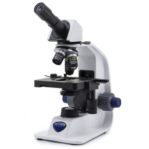 Optika Microscopio B-153R-PL, plano, mono, batería, 40x-600x