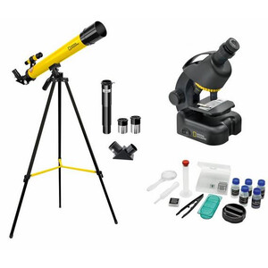 National Geographic Telescopio y microscopio en set para avanzados