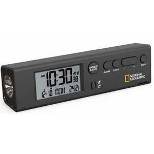 National Geographic Reloj World Time Clock with Temperature and Flashlight