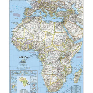 National Geographic Mapa continental África