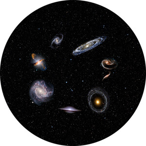 Redmark Diapositiva de galaxias para planetarios Bresser y NG