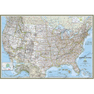 National Geographic Mapa de Estados Unidos, político (111 x 77 cm)
