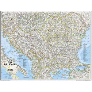 National Geographic Mapa regional de los Balcanes