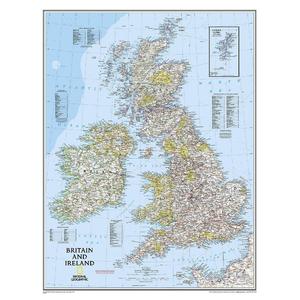 National Geographic Mapa regional de las islas Británicas