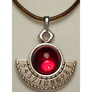 Ragalaxys Colgante Hypatia Reloj de Sol Rojo
