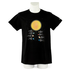 Omegon T-Shirt Camiseta de información sobre los planetas de en talla L