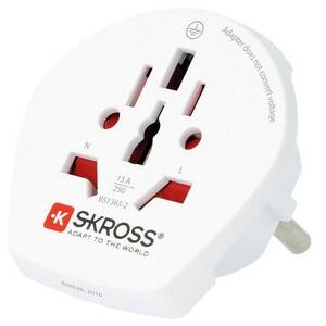 Skross Fuente energética Adaptador de viaje World to Europe