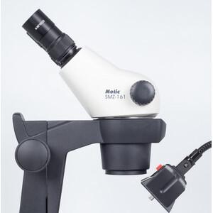 Motic Microscópio stereo zoom  GM-161, bino, fluo,  7.5-45x, wd 110mm