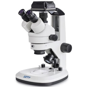 Kern Microscopio OZL 468C825, Greenough, Zahnstange, 7-45x, 10x/20, Auf-Durchlicht 3W LED, Kamera 5MP, USB 2.0