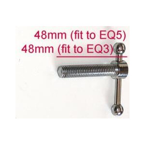 Lacerta Tornillo de ajuste de altura de polo M8 48 mm