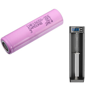 Sytong Cargador USB + batería Samsung 18650 de 3450 mAh