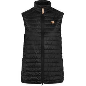 Fjällräven Chaleco acolchado Abisko W, 550 negro, talla S