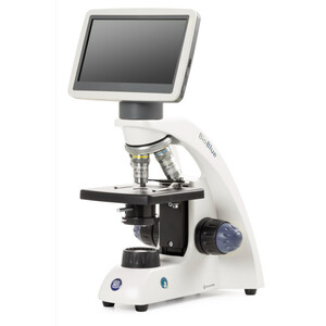 Euromex Microscopio Mikroskop BioBlue, BB.4200-LCD, 7 inch LCD Bildschirm, SMP 4/10/S40x Objektiven, DIN, 40x - 400x, 10x/18, LED, 1W, einfacher Objekttisch