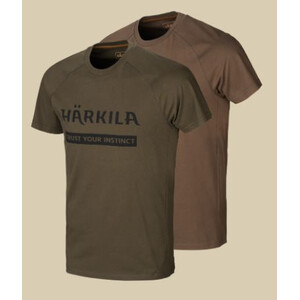 Härkila Logo T-Shirt 2er-pack ASDO talla M