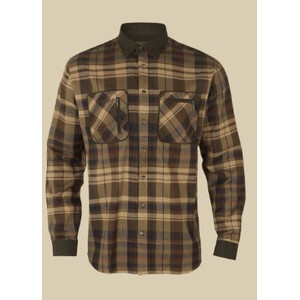 Härkila Camisa Pajala, beige/marrón, talla XL