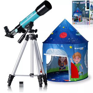 Bresser Junior Telescopio AC 50/360 con tienda de campaña