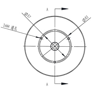Omegon Adaptador de rosca fotográfica de 3/8'' para columna Pro