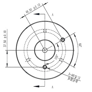 Omegon Adaptador de montaje Vixen de 45 mm para columna Pro