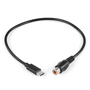 Omegon Cable Adapter USB-C - RCA de 12 V