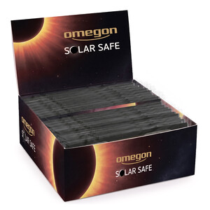 Omegon Gafas para eclipses solares Sofi Solar Safe en expositor con 50 unidades