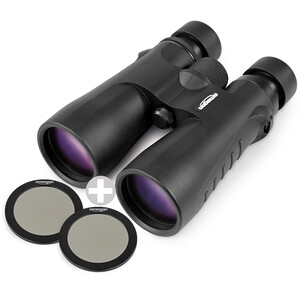 Omegon Prismáticos Blackstar 2.0 10x50 + 2 filtros solares