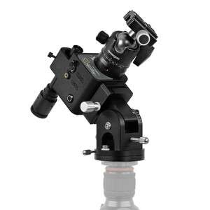Omegon Montura Kit Segugio Tracker con rótula de trípode esférica, cuñas ecuatoriales Deluxe y buscador de polo