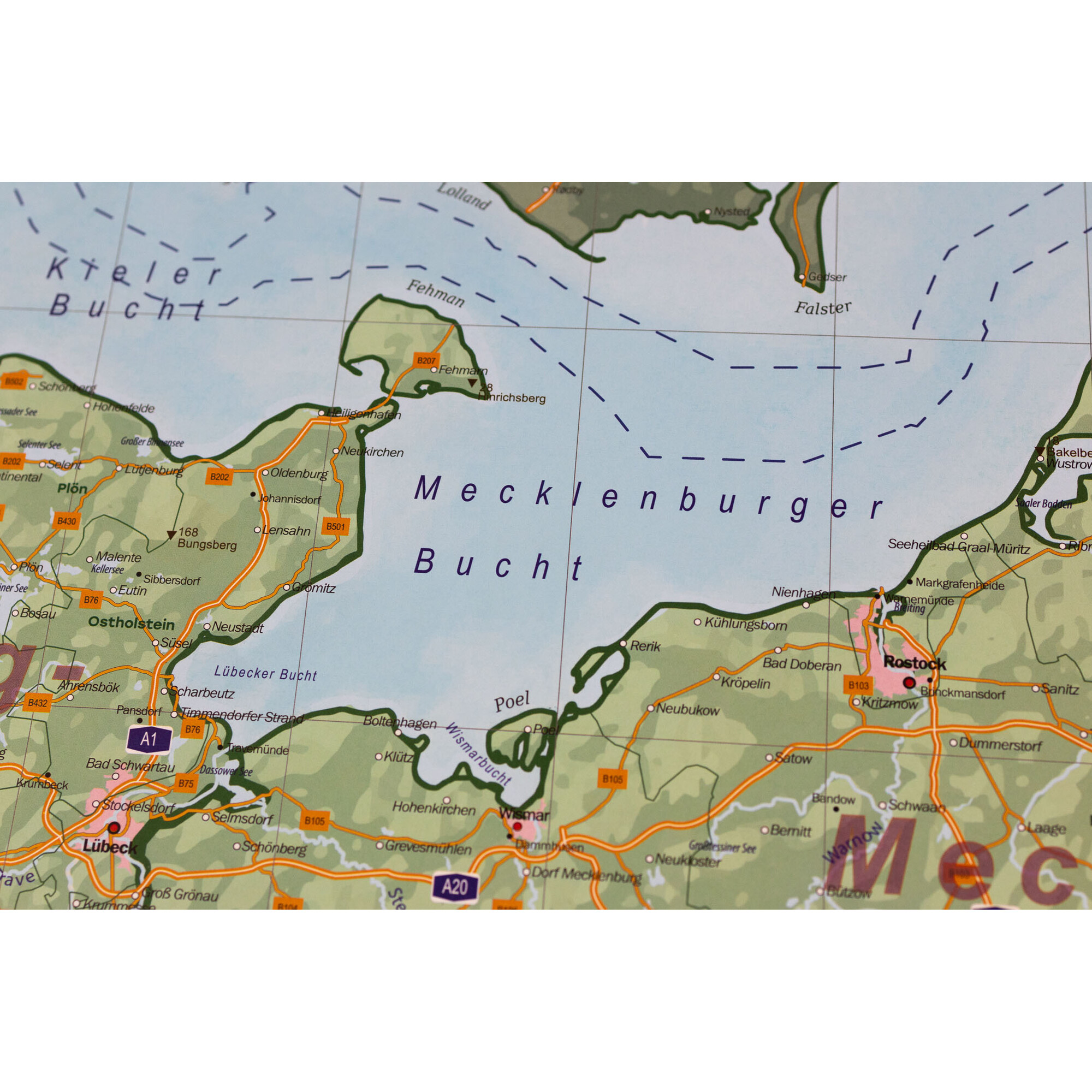 Geometro mapa deutschland physisch 100 x 140 cm 