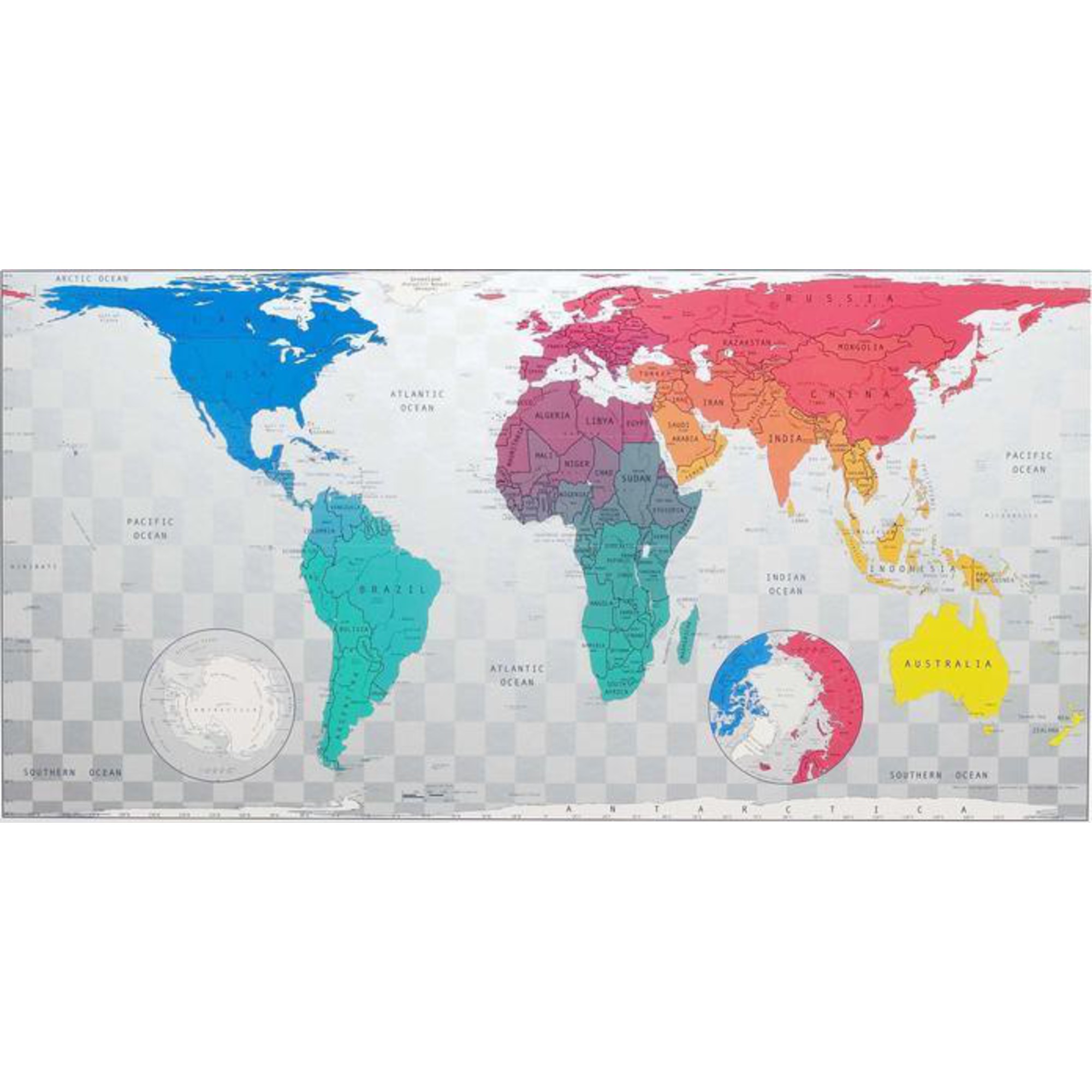 Updated Map Mundo The Future Mapping Company Mapamundi Mapa del mundo de Future Map, azul ...
