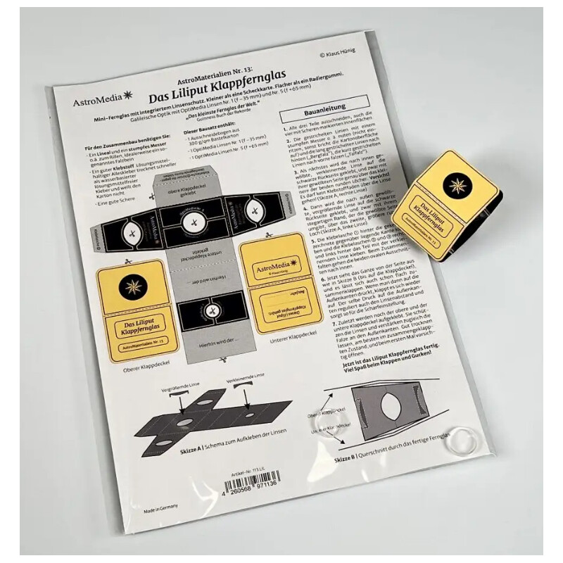AstroMedia Kit Los prismáticos plegables Liliput