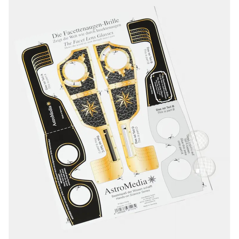 AstroMedia Kit Las gafas con ojos facetados