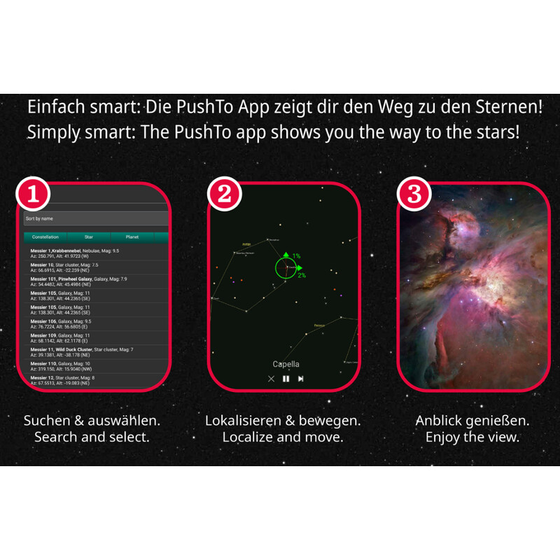 ISA Telescopio AC 70/350 AZ Space Exploration PushTo