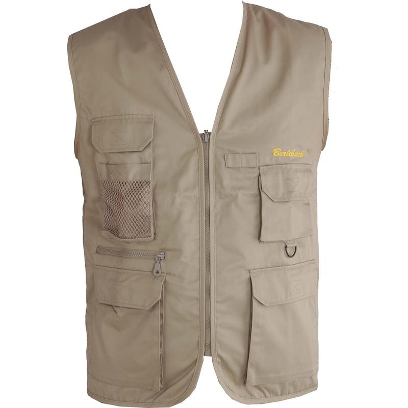 Berlebach Chaleco para fotógrafos, beige, XL