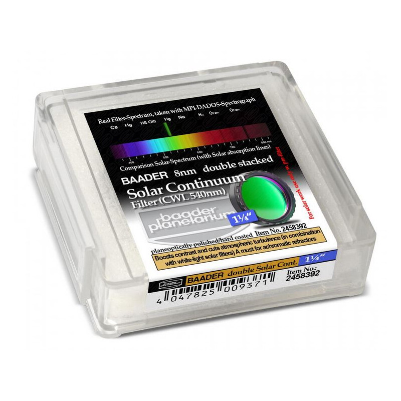 Baader Filtro solar continuum, 1,25" - dos filtros