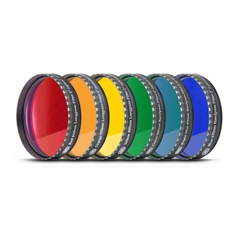 Baader Juego de filtros para oculares, 2", 6 colores (de pulido planóptico)