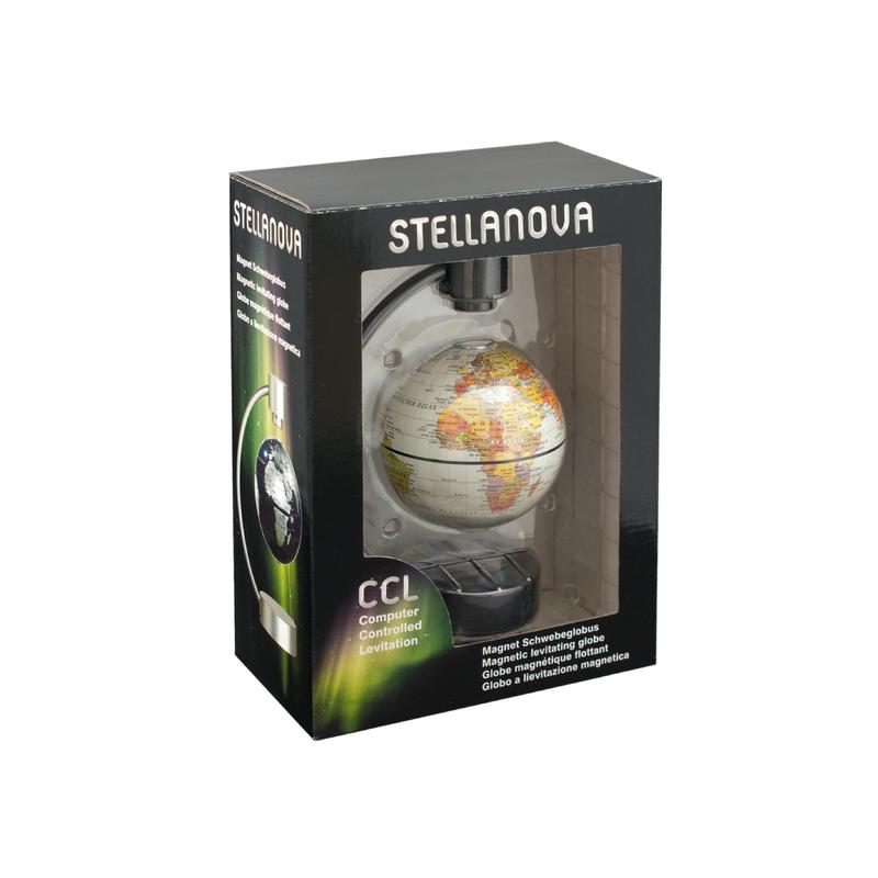 Stellanova Globo terráqueo ingrávido, Océano blanco, 10cm