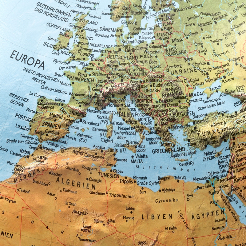 Räthgloben Globos terráqueos en relieve FR 30 10 (Français)