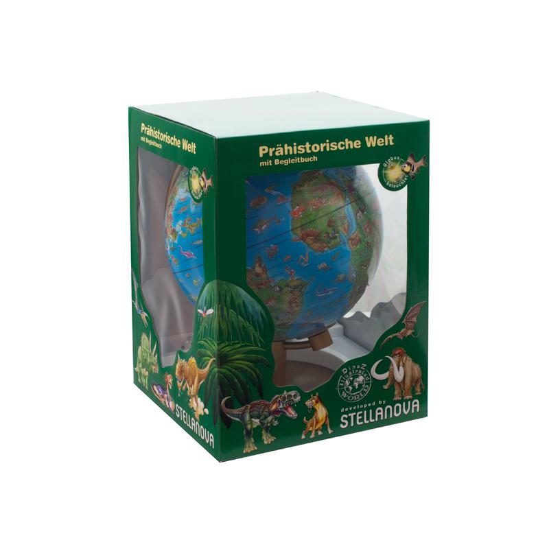 Stellanova Globo terráqueo iluminado mundo prehistórico DinoZ infantil 28cm