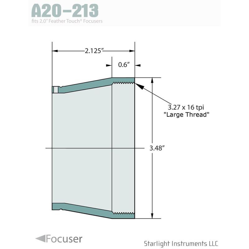 Starlight Instruments Adaptador FTF2015 para rosca Meade de mayor tamaño
