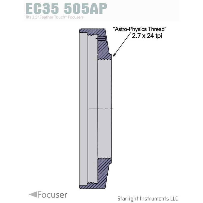 Starlight Instruments Tapa 3.5" - 2.7" x 24 tpi soporte hembra