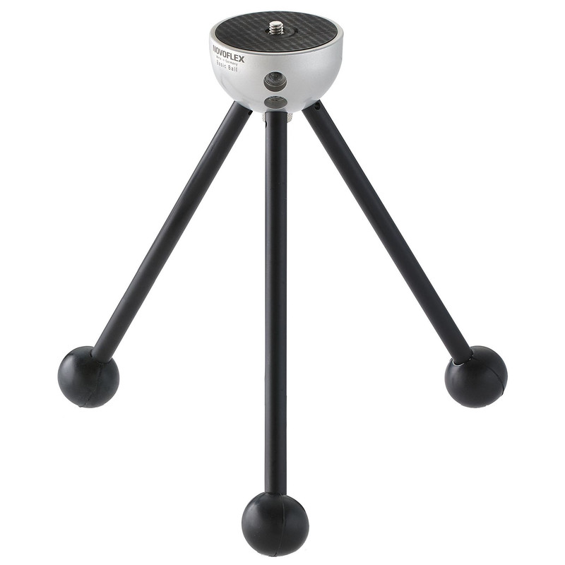Novoflex Trípode de mesa BasicBall, plateado