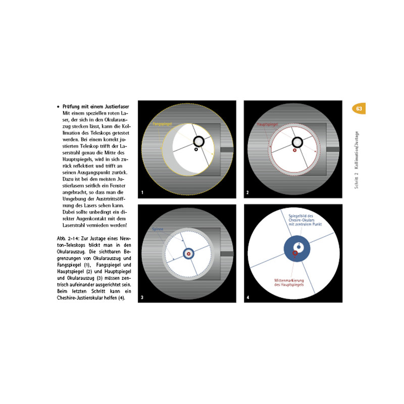 Oculum Verlag Carné para telescopios, en cuatro etapas