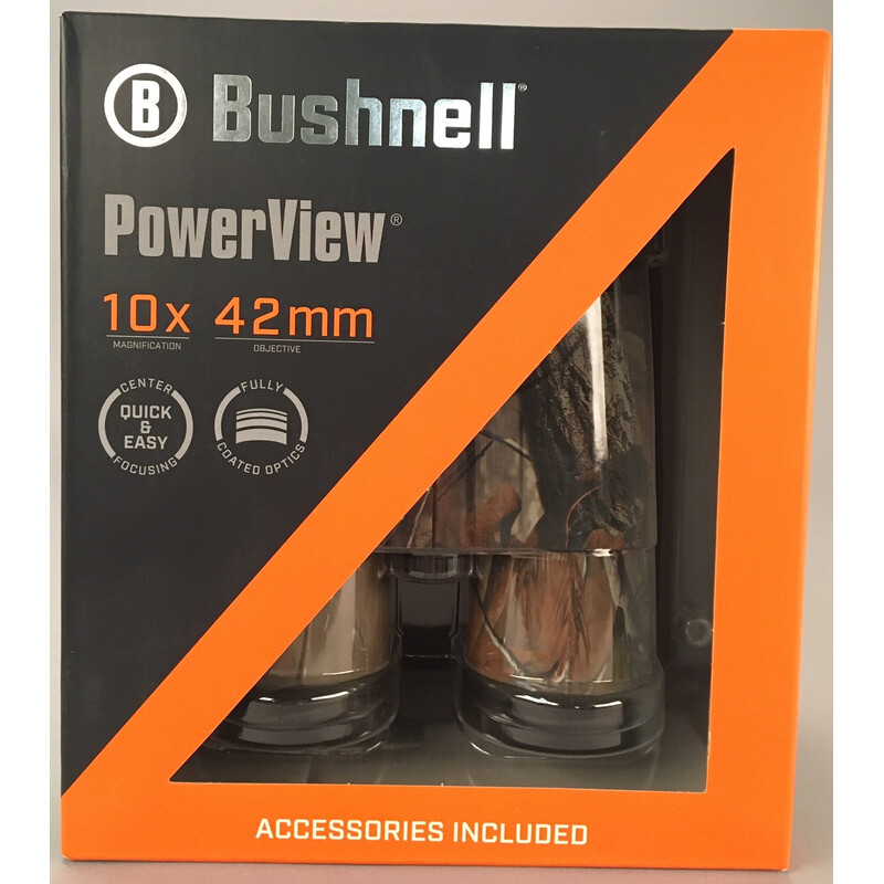 Bushnell Binoculares Powerview 10x42, Realtree Camo