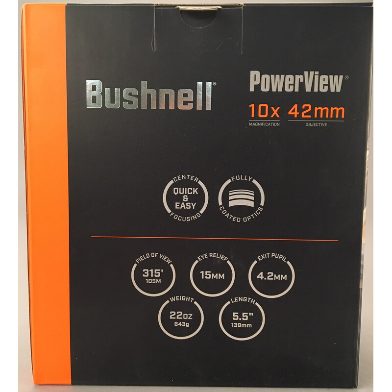 Bushnell Binoculares Powerview 10x42, Realtree Camo